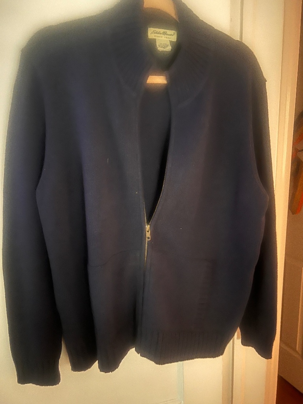 Zip-Up Heavy Knit sweater